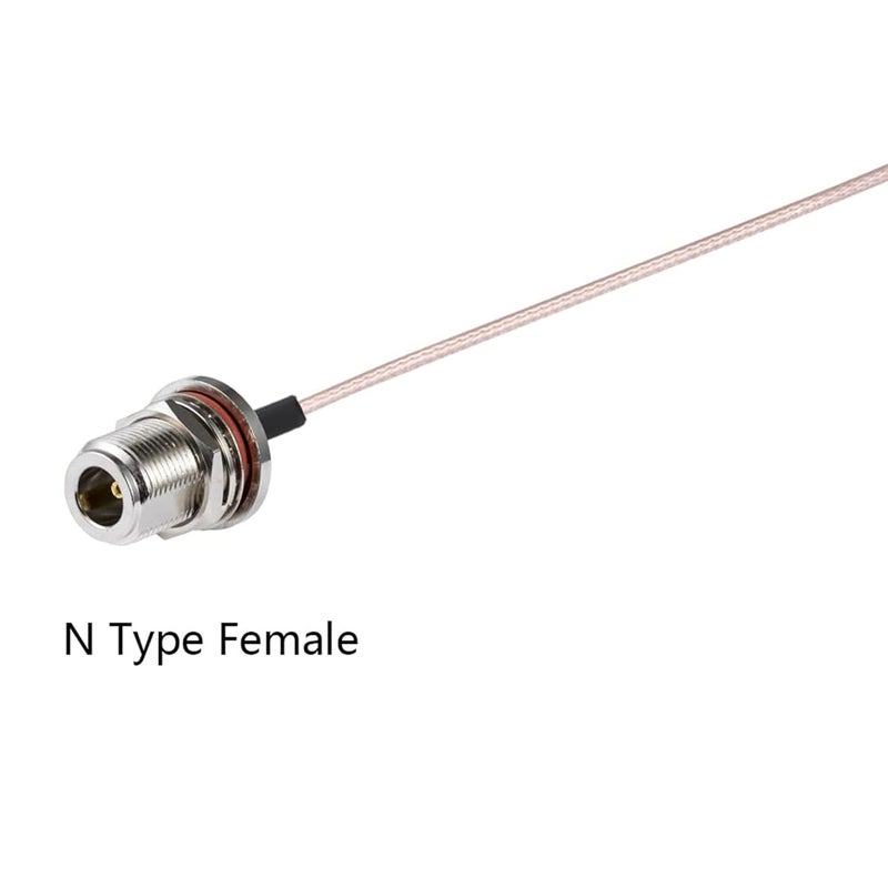 POBADY 2PCS U.F.L1 to N Type Female Low Loss Coaxial Cable 6" /15CM U.F.L1 RG178 Coaxial Pigtail Cable for Wireless Routers Mini PCIE Network Cards PCI Wi-Fi WAN Repeater - Image 2